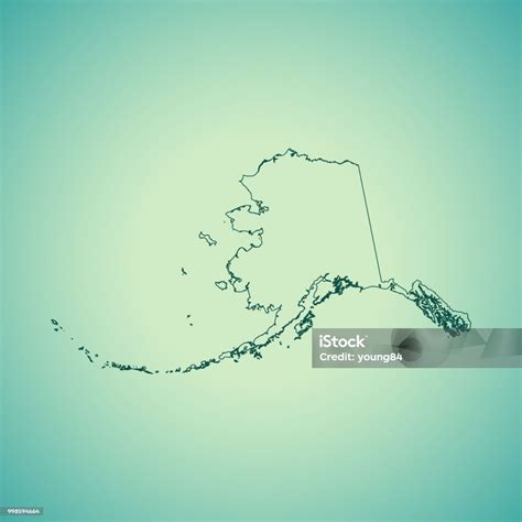 Alaska Map Stock Illustration - Download Image Now - Alaska - US State, Cartography ...