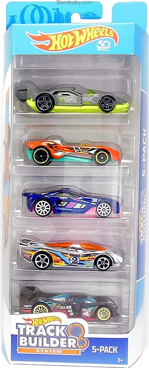 HW Hot Wheels 2019 Track Builder System Car - Pack of 5 Cars : Amazon ...
