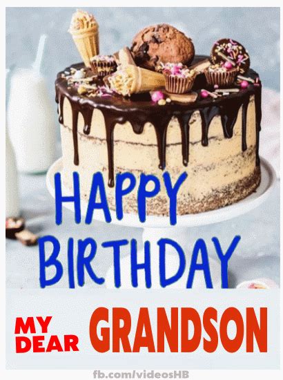 Happy Birthday GRANDSON Gif | Happy Birthday