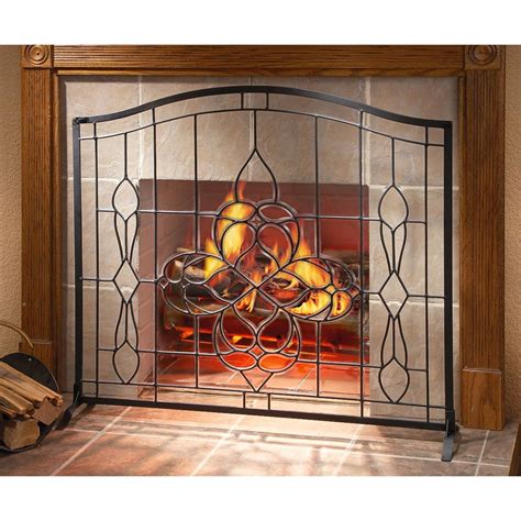 Lead Glass Fireplace Screen at Tyler Curr blog