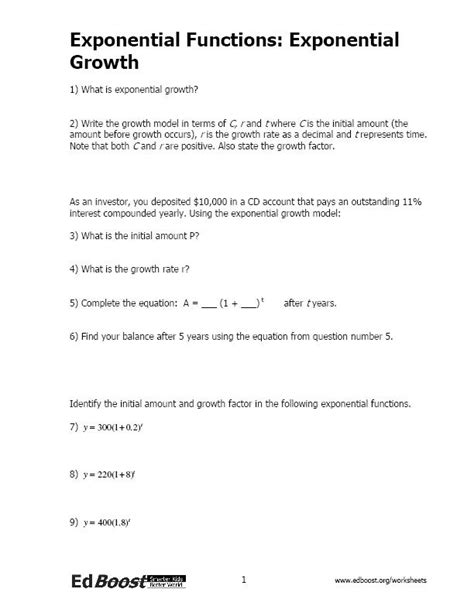 High Level Exponential Function Practice Problems 的图像结果