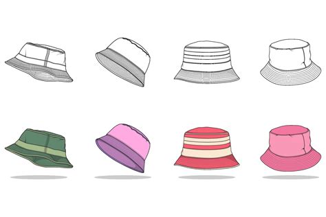 Bucket Hat Drawing Tutorial 的图像结果