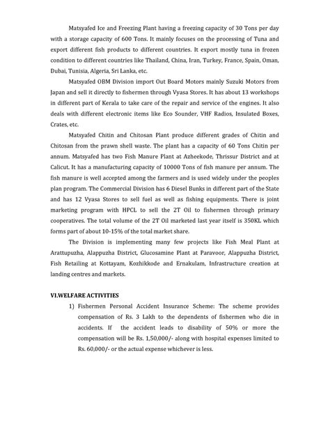 Matsyafed 4 - Notes - Matsyafed Ice and Freezing Plant having a ...