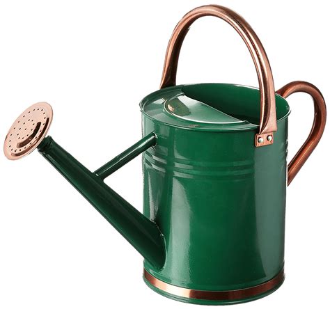 Green Watering Can With Copper Details transparent PNG - StickPNG