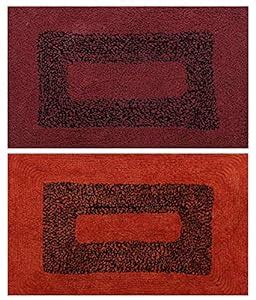 Buy Kuber Industries Soft Cotton Reversible 2 Pieces Door Mat 16"x24 ...
