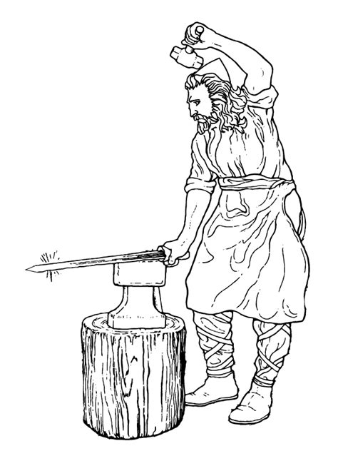 Image result for Forging Sword Drawing