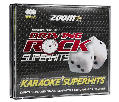 Zoom Karaoke CD+G - Driving Rock Superhits - Triple CD+G Karaoke Pack ...