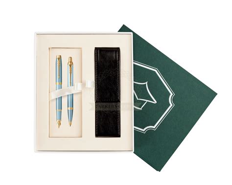 Parker Fountain pen + Ballpoint pen IM RITUALS TURQUOISE GREEN GT Gift ...
