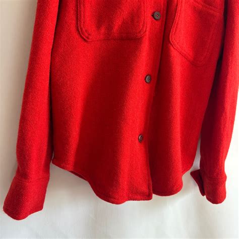 vintage Red Wool Shirt Jacket／古着 ウールシャツジャケット | GARDEN