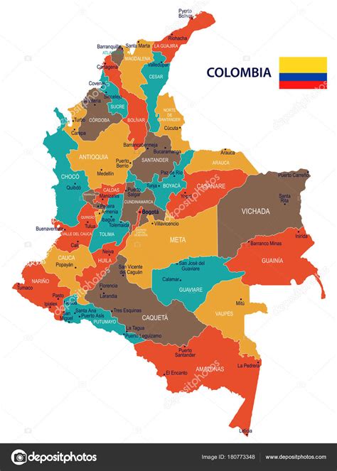 Mapa De Colombia Con Nombres _ Mapa De Colombia Con Ciudades – QTKP