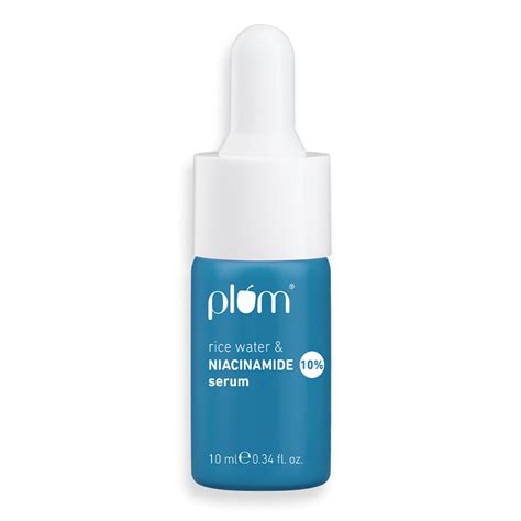 Plum 10% Niacinamide Face Serum | with Rice Water & Squalane| Brightens ...