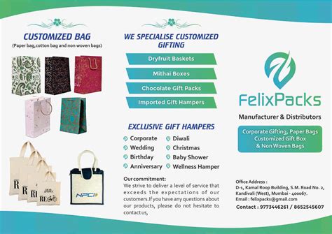 Felix Packaging in Kandivali West, Mumbai - Best Gift Manufacturers in ...