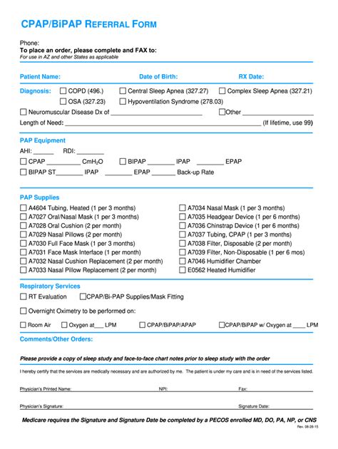 Fillable Online bipap order example Fax Email Print - pdfFiller
