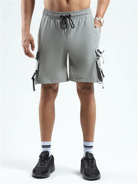 Buy Men Grey Solid Regular Fit Shorts Online in India - Rock.it– Rockit