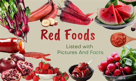 Red Foods - Listed with Pictures And Facts - The Coconut Mama