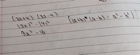 Use suitable identities find the product. 1. (3x+4) (3x-4) - Brainly.in