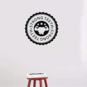 Buy Roonir Dental Wall Stickers for Clinic Wall Decal Strong Teeth ...