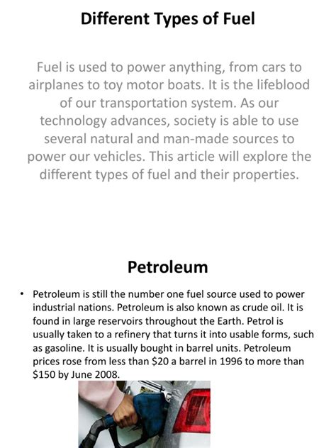 Types of Fuel 的图像结果