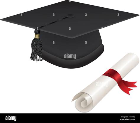 graduation cap and diploma Stock Vector Image & Art - Alamy