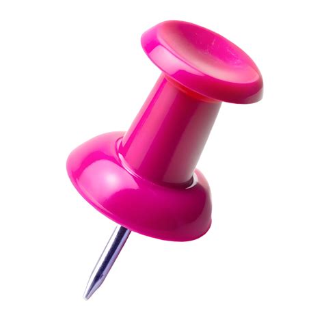 pink push pin 49658494 PNG