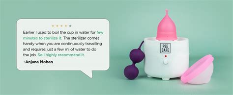 PEESAFE Menstrual Cup Steam Sterilizer | Clean Your Cup With Ease ...