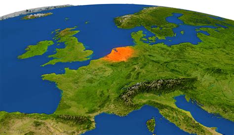 Europe Satellite Map - Guide of the World