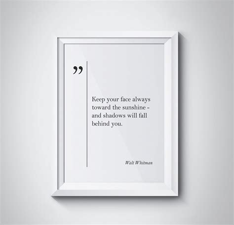 Walt Whitman Quote Motivational Quotes Walt Whitman Wall Art Life ...