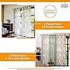 Buy Urban Space Printed Sheer Curtains for Door 7 feet, 35-40% Light ...