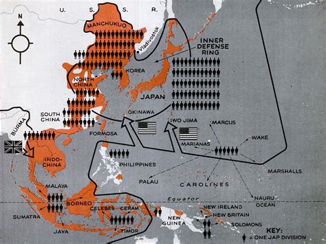 1944 Pacific War map – Never Was