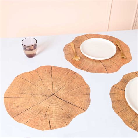 Wood Table Mat Set of 6 Online - Premium Table Mat | Nestasia