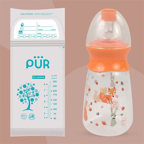 Buy NHR Pur 1101 Baby Feed Bottle,Silicon Feeding Bottle with Anti ...