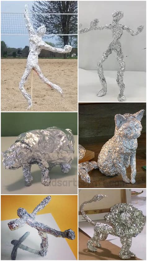 Tin Foil Art Sculpture Ideas - Kids Art & Craft