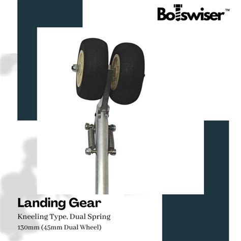 130mm Kneeling Type Spring Landing Gear For RC Airplane Gear with Dual ...