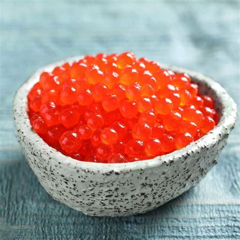 Red Pearl Salmon (Red) Caviar for Sale: 454g (1lb) - Buy Online at Fish ...