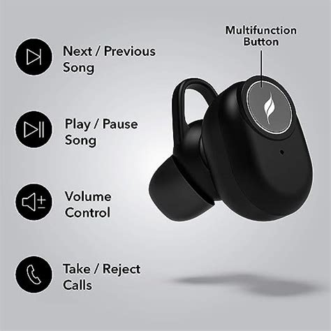 Leaf Pods True Wireless Bluetooth 5.0 Earphones (Carbon Black ...