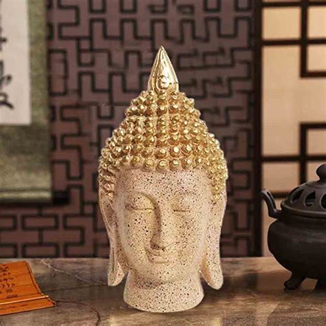 Buddha Head Resin Idol Showpiece Online | Call 8884243583 | Resin ...