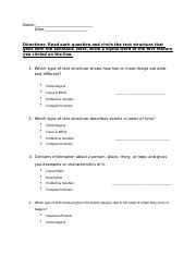 Image result for Identifying Text Structure