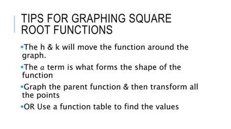 Image result for Transformation of Square Root Function