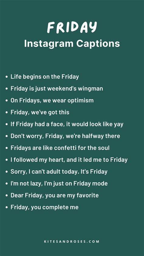 19+ Friday Quotes For Work [With Captions] - Kites and Roses | Clever ...