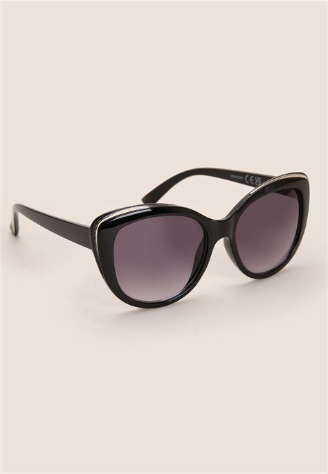 Womens Black Cats Eye Sunglasses | Peacocks