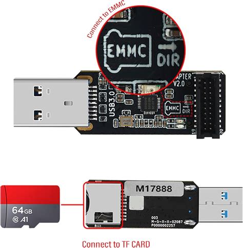 Mjaie EMMC Adapter V2 USB3.0 Card Reader for EMMC Module India | Ubuy