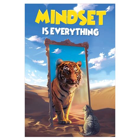 WaaHome Mindset is Everything Poster - 11.2x16.5'' Mindset is ...