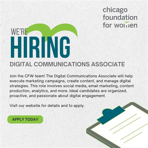 After an incredible four months at the Chicago Foundation for Women, I ...