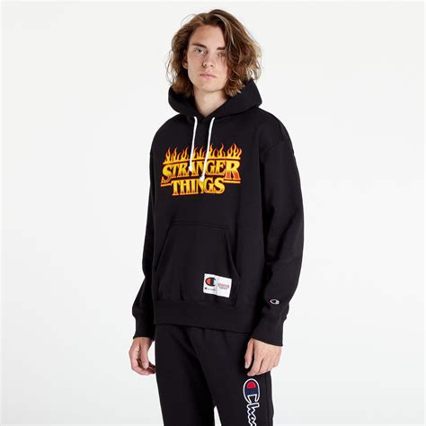 Hoodies and sweatshirts Champion x Stranger Things Hoodie Black (217780 ...
