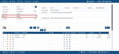 Material Issue Agianst Jobcard