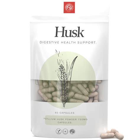 Fitness Health Psyllium Husk Powder Capsules 750mg 60 Capsules Fibre ...