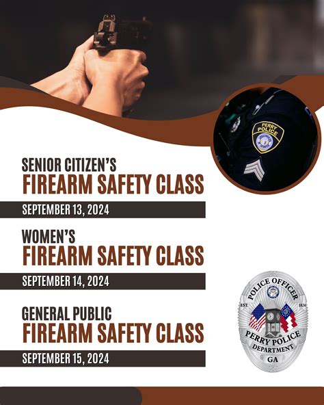 Perry Police Department to Host 3 Firearm Safety Classes In September ...