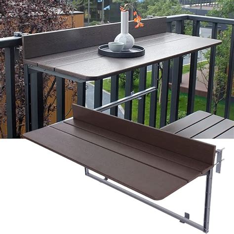 Hukimoyo WPC Balcony Railing Table Bar Table railings Wooden Hanging ...