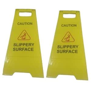 Slippery Surface Caution Sign Board, yellow caution sign board ...