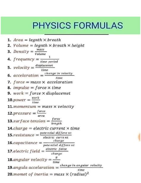 How to Use Physics Formulas 的图像结果